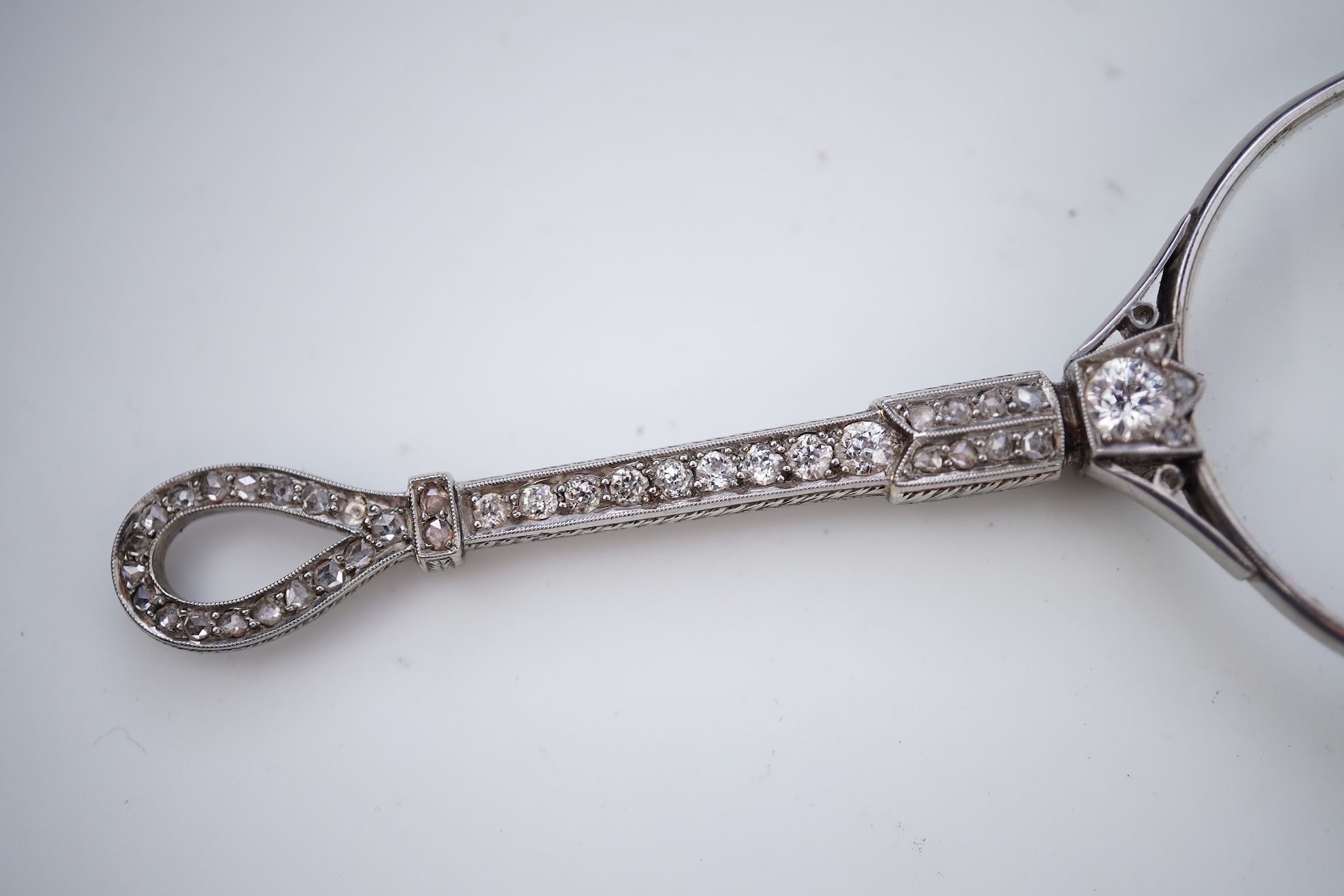 A diamond lorgnette, circa 1920